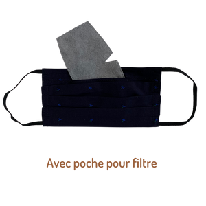 Masque lavable 3 plis Made in France  - 100% coton réutilisable et zéro déchet Capeebara