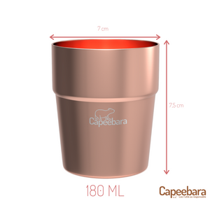 Verres Isothermes 100% Inox - Certifiés Sans BPA - Gardez les à vie, écologique, réutilisable et zéro déchet Capeebara