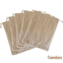 Carregar imagem no visualizador da galeria, Lot de 5 Sacs à Vrac en Jute - Résiste à plus de 500 Lavages - Léger, transportable et durable - Capeebara