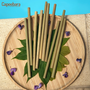 Paille en Bambou véritable - à emporter partout réutilisable et zéro déchet Capeebara
