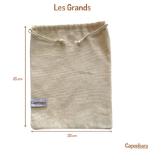 Load image into Gallery viewer, Lot of 5 Bulk Bags in Jute - Resists more than 500 Washes - Light, transportable and durable