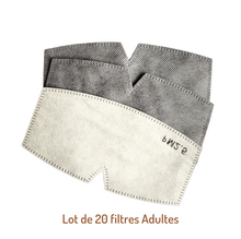 Afbeelding in Gallery-weergave laden, Filtres pour masques - Compatibles avec nos masques dotés d&#39;une poche pour filtre - Lot de 20 filtres - Capeebara