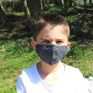 Masque Enfant en coton avec poche prévue pour filtre zéro déchet et réutilisable Capeebara