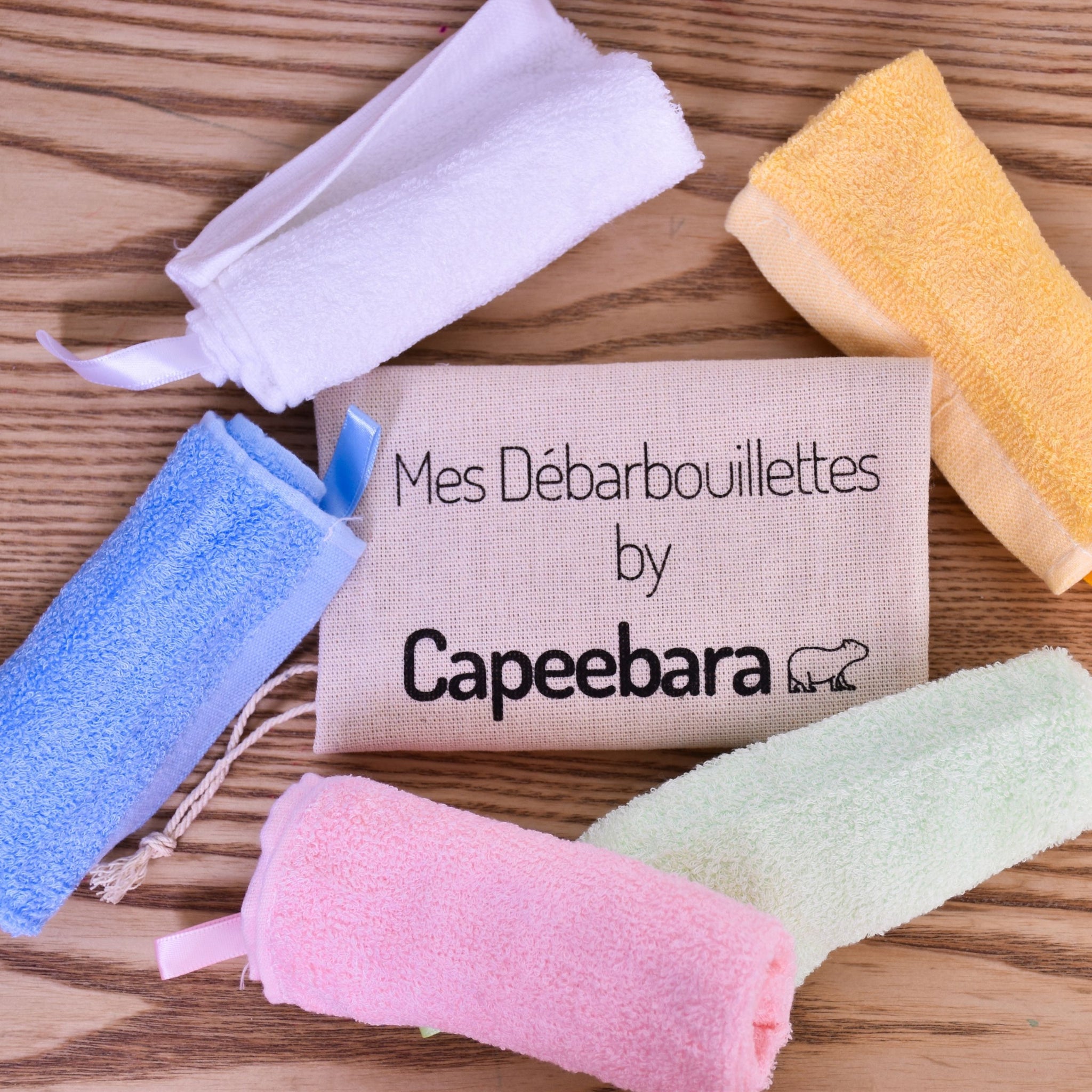 Débarbouillettes Lavables - 100% bambou – Capeebara